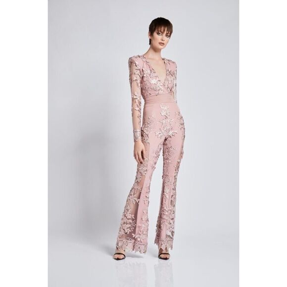 Zhivago THE BLACK PARADE JUMPSUIT pink US8 - Picture 2 of 9